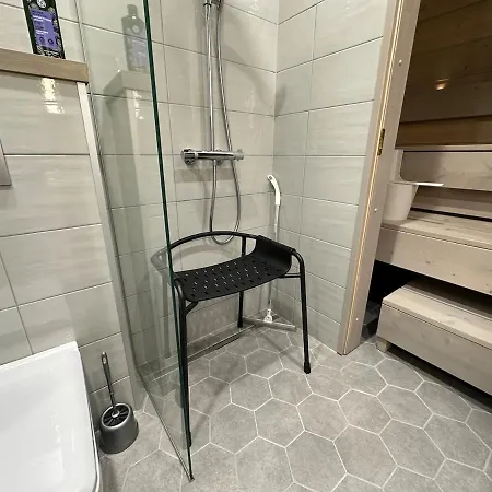 Daire Naava Chalet 302 - Cozy Apartment With Lake View And Sauna